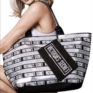VS Silver Sequin Large Tote